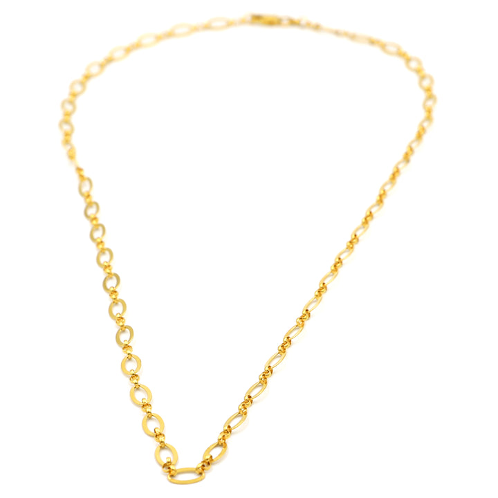 Radiant 22K Gold Filled Figaro 8 Cable Chain