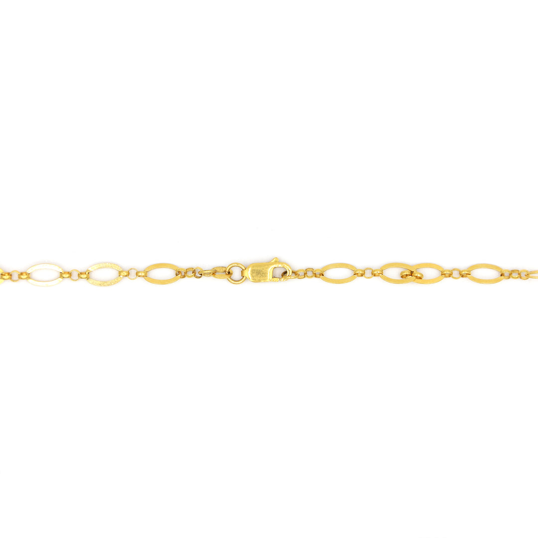 Radiant 22K Gold Filled Figaro 8 Cable Chain