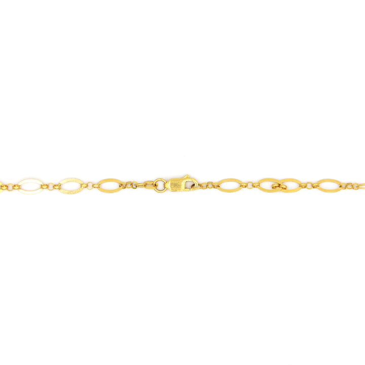 Radiant 22K Gold Filled Figaro 8 Cable Chain