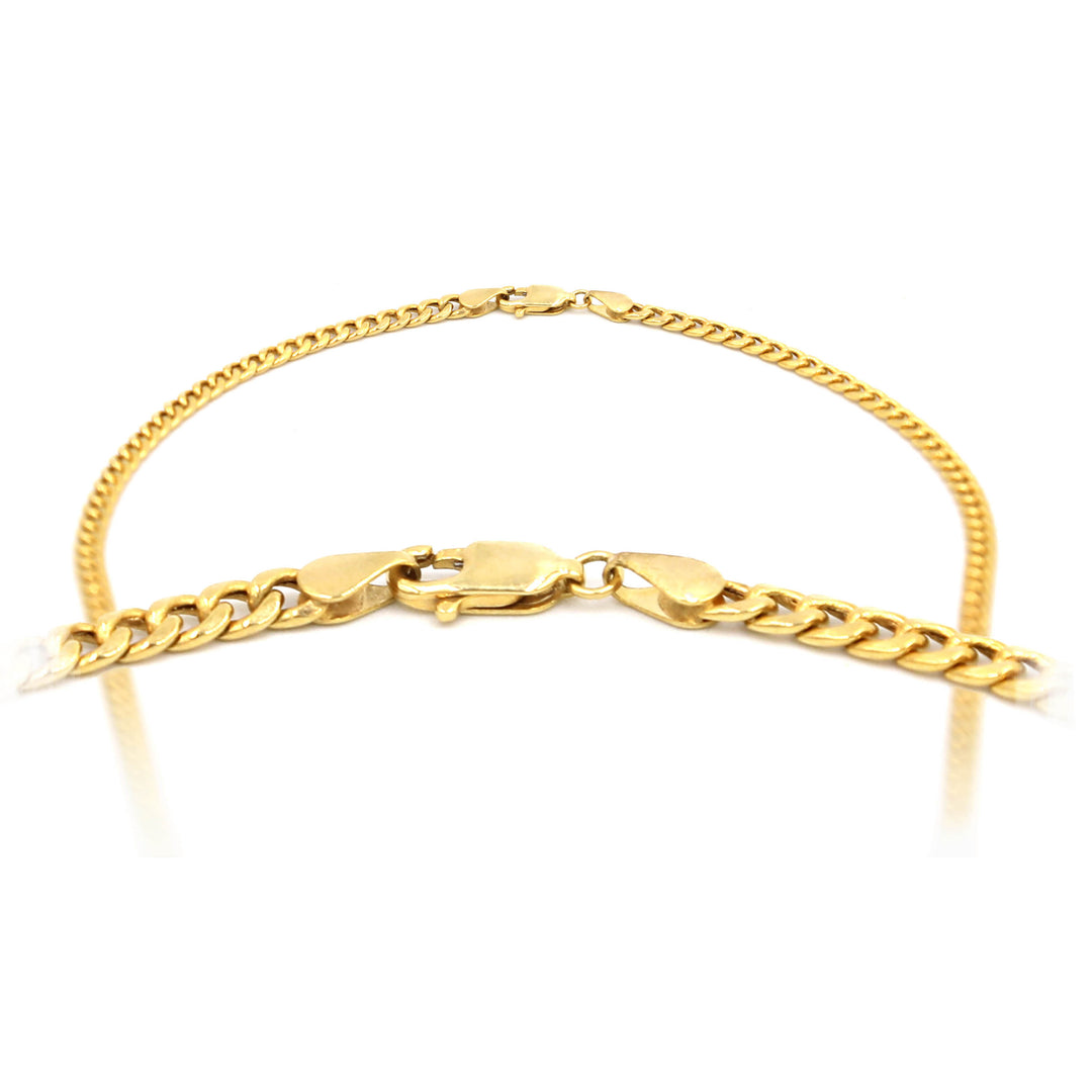 18K Gold Thick Cuban Link Chain for Men