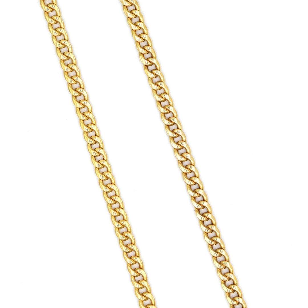 18K Gold Thick Cuban Link Chain for Men