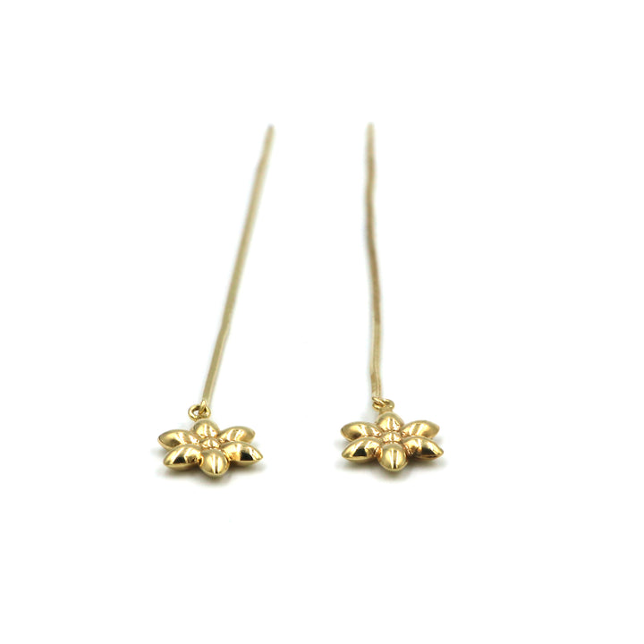 18K Gold Earrings Without Making Charges, AFE00797