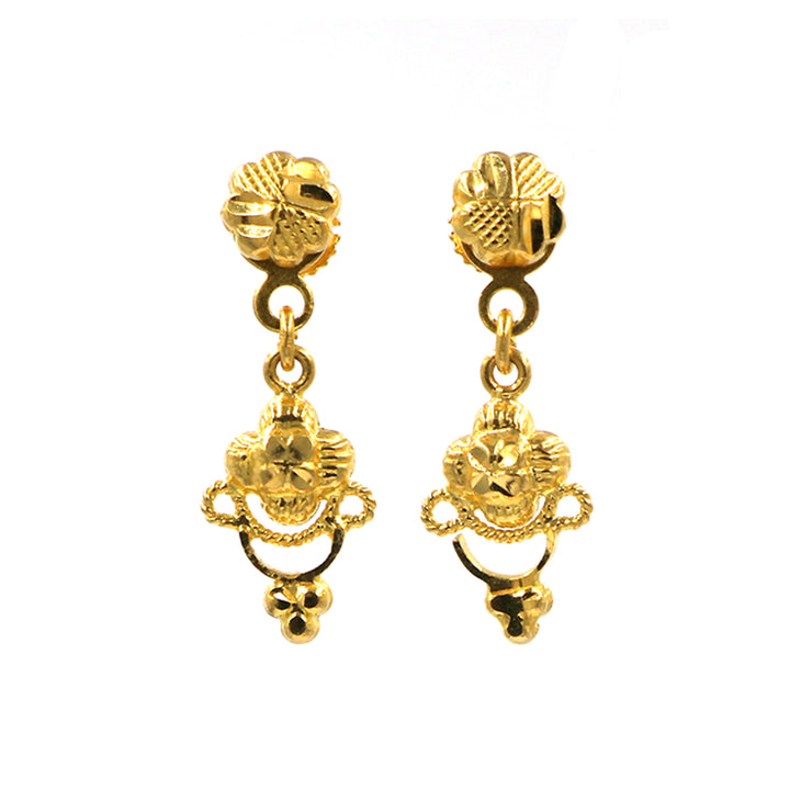 22K Gold Earrings AFE01659 GoldGift