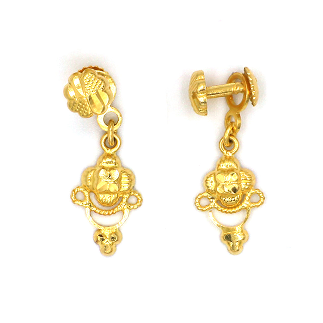 22K Gold Earrings AFE01659 GoldGift