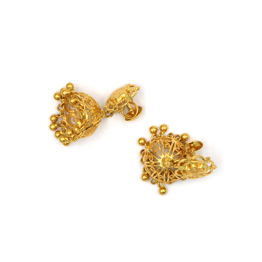 22K Gold Earrings AFE01784 GoldGift