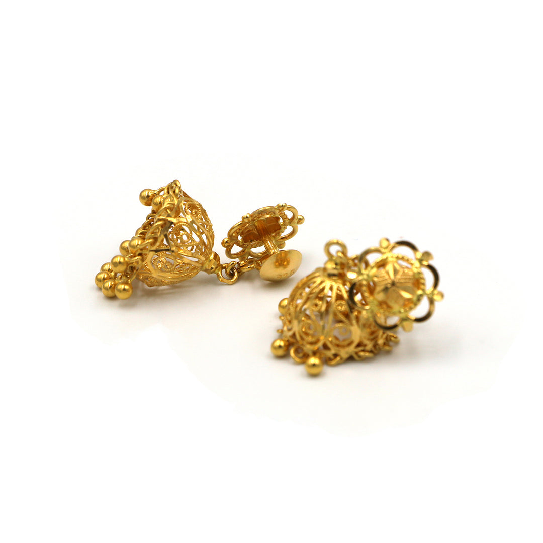 22K Gold Earrings AFE01784 GoldGift