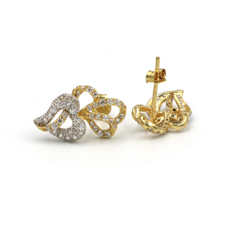 18K Gold Earrings AFE02666