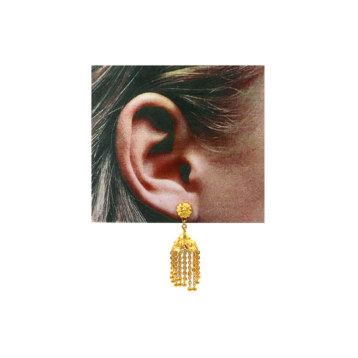 22K Gold Earrings AFE03429 GoldGift