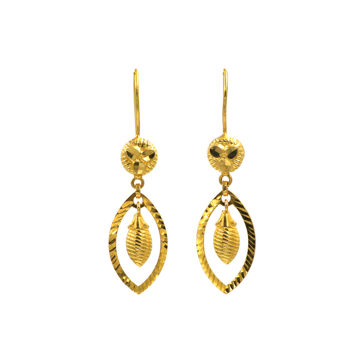 22K Gold Earrings AFE03461 GoldGift
