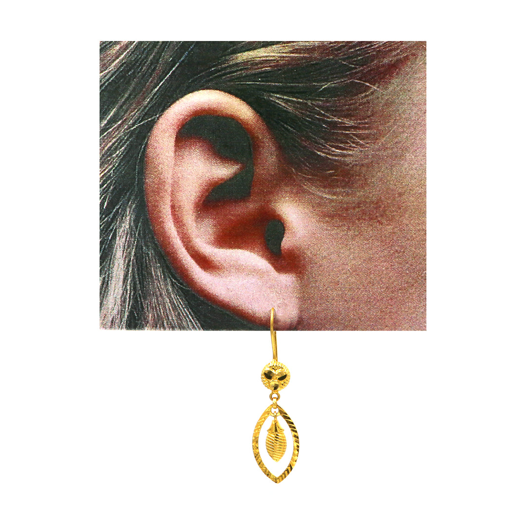 22K Gold Earrings AFE03461 GoldGift