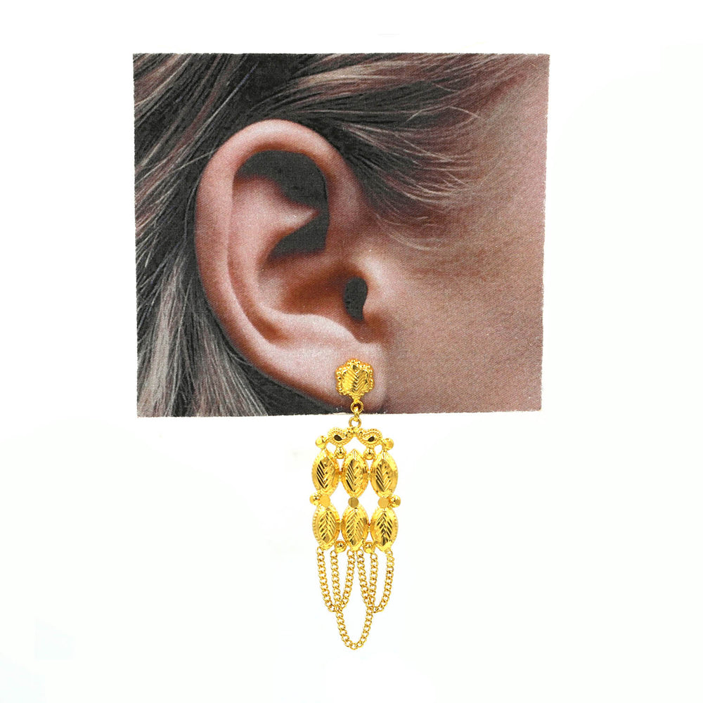 21K Earrings - Al Fanan Jewellery