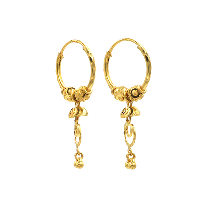 22K Gold Earrings AFE04078 GoldGift