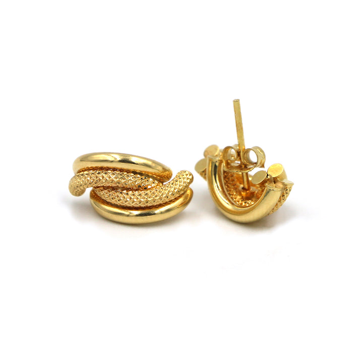 18K Gold Earrings AFE04406