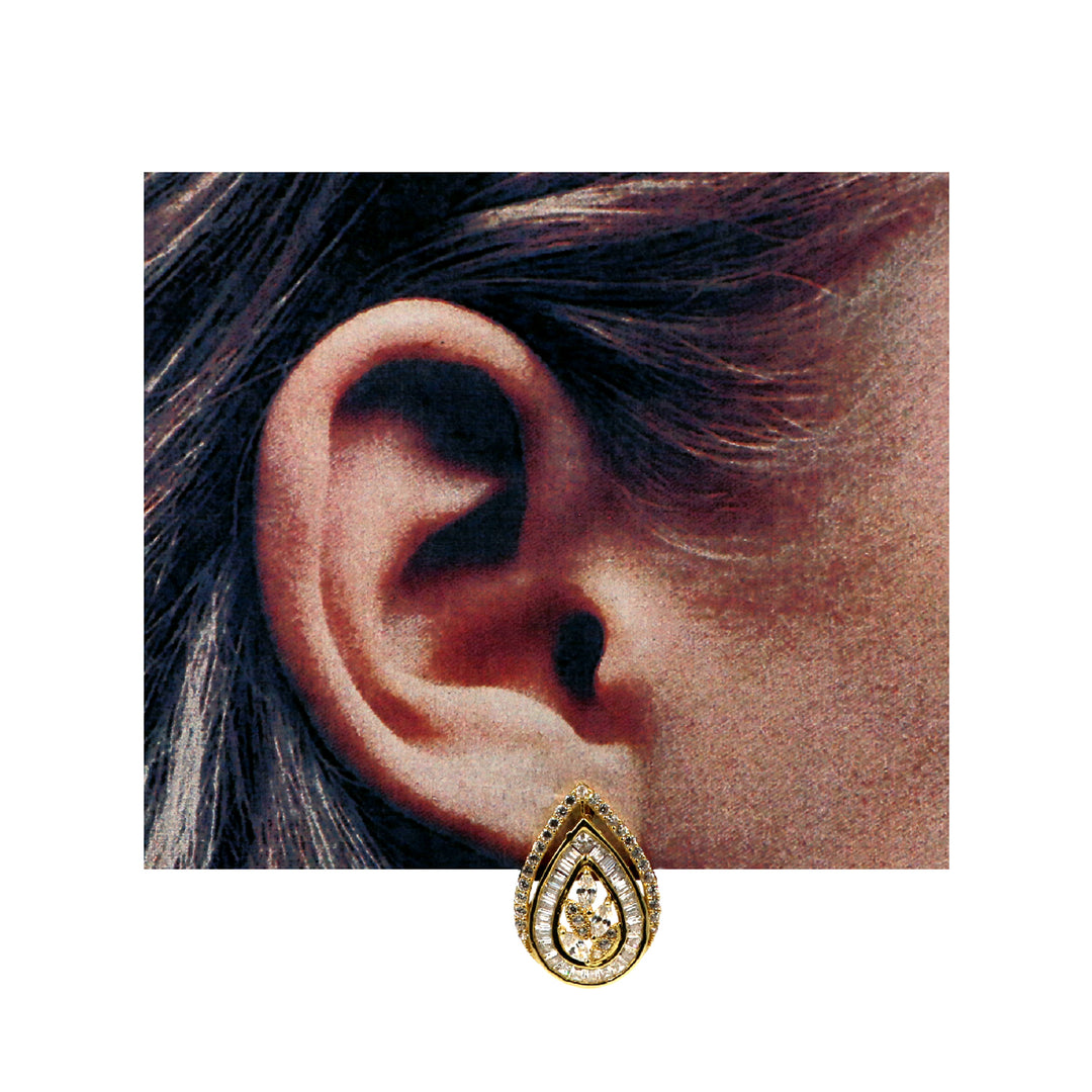 18K Gold Earrings AFE04998