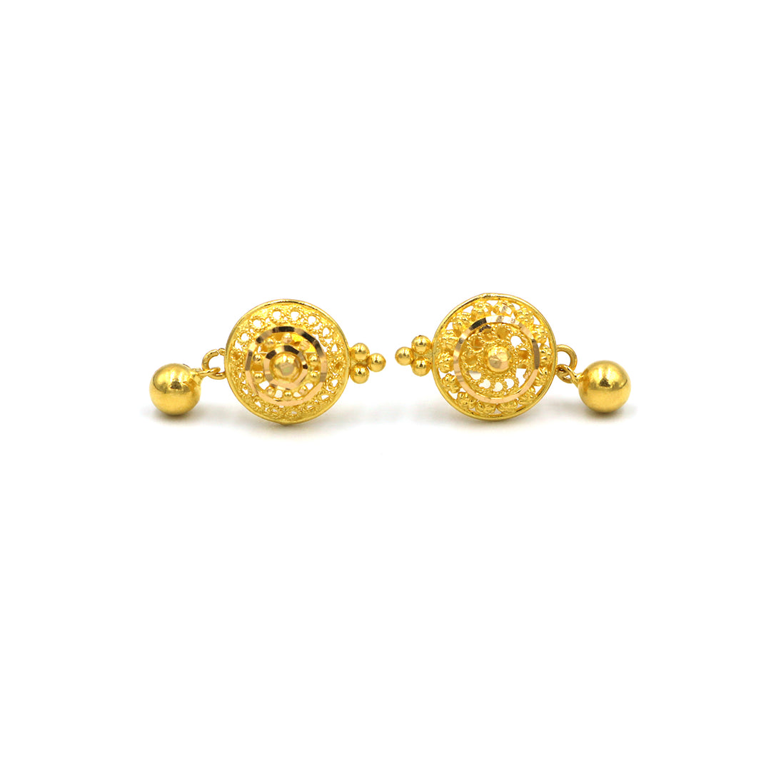 22K Gold Earrings AFE05022 GoldGift