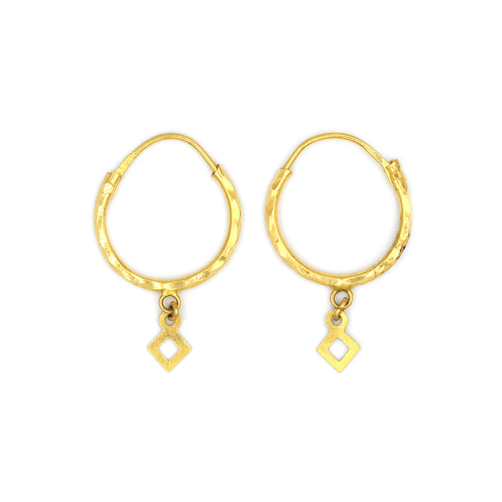 22K Gold Earrings AFE05239 GoldGift