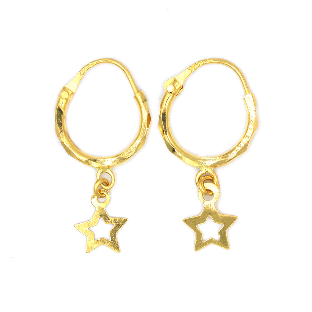 22K Gold Earrings AFE05629 GoldGift