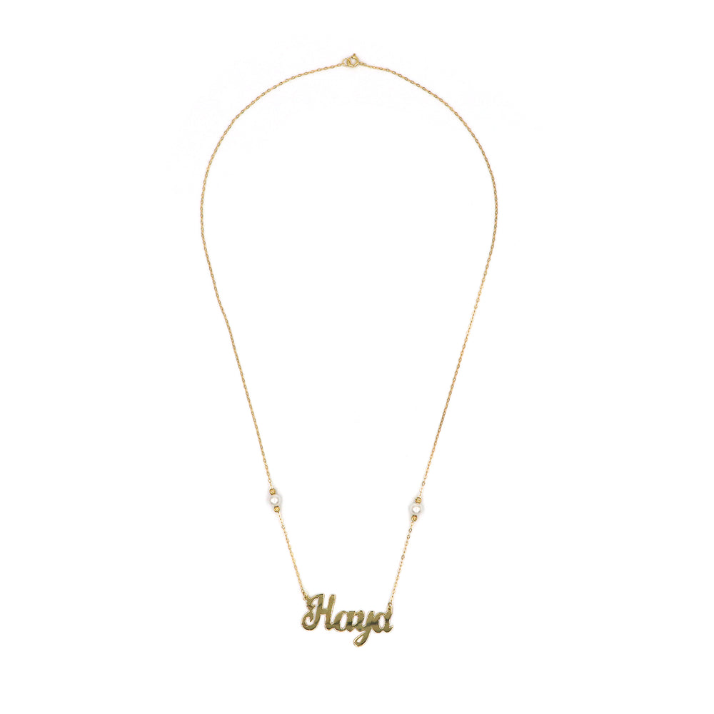 18K Name Necklace AFN01323 GoldGift