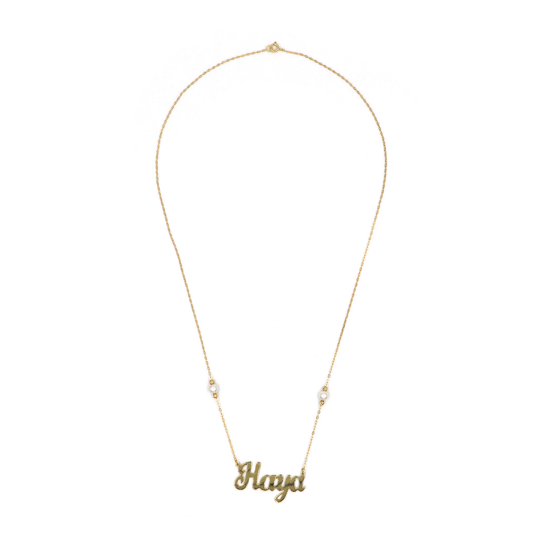 18K Name Necklace AFN01323 GoldGift