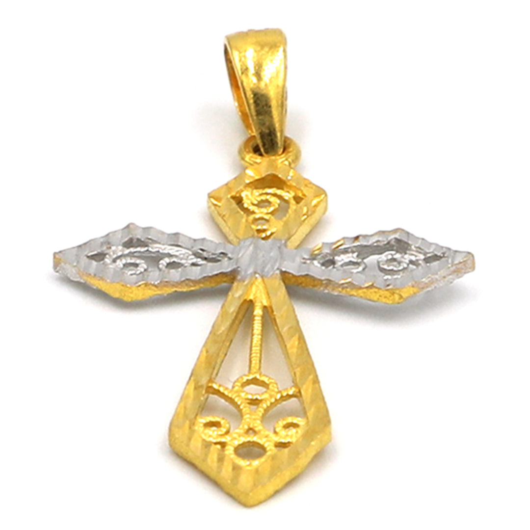 22K Gold Cross Pendant afp01778