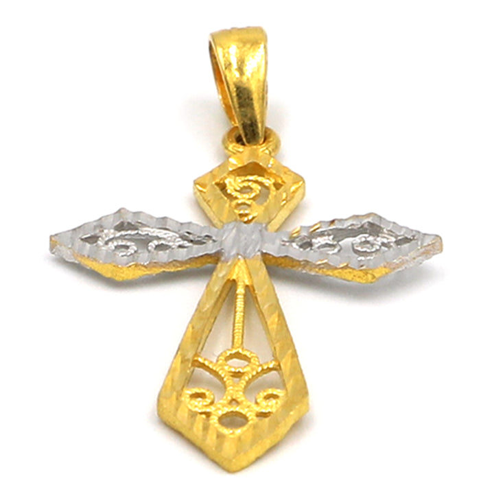 22K Gold Cross Pendant afp01778