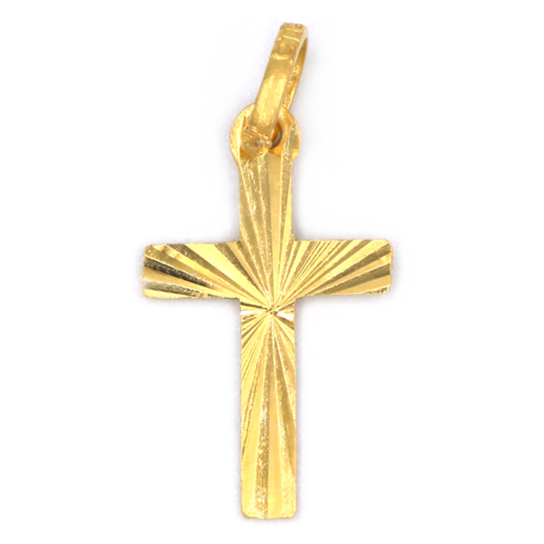 22K Gold Pendant Cross Design 3 GoldGift