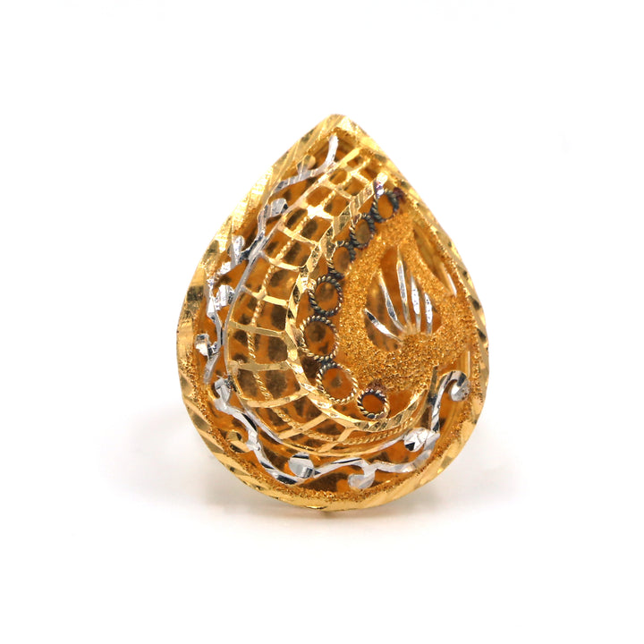 21K Gold Ring Without Making Charges AFR05058