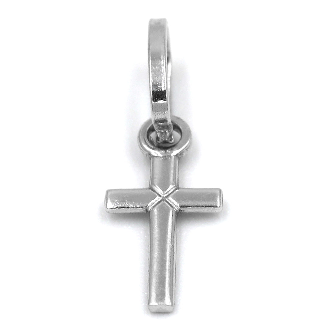 18K White Gold Cross Pendant bg80009161