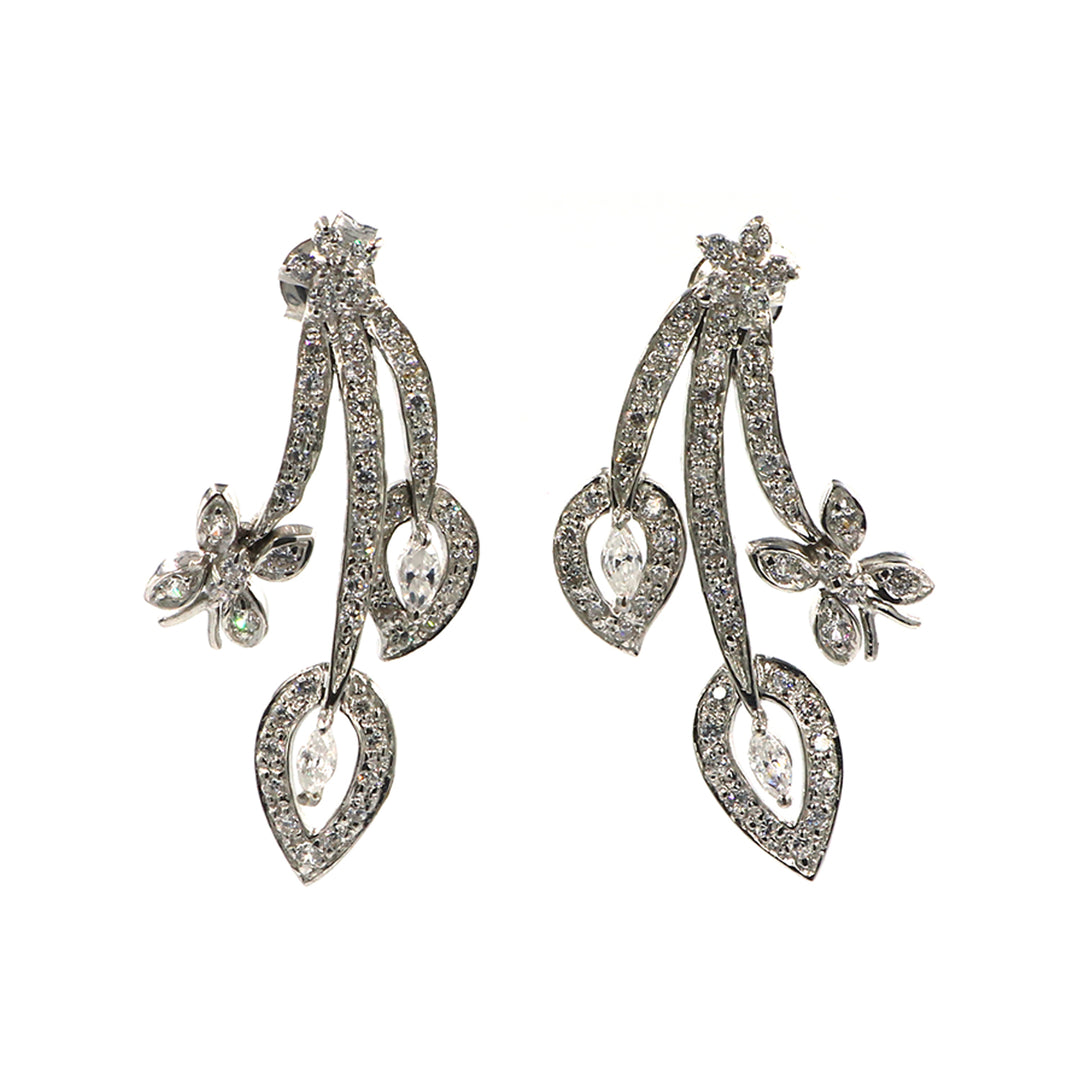 18K White Gold Earrings GoldGift