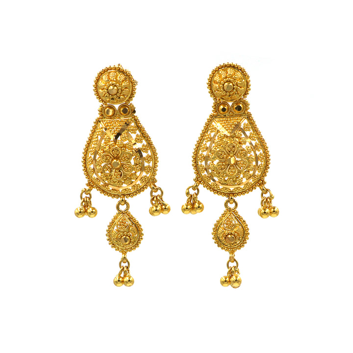 22K Gold Earrings BG80010688 GoldGift