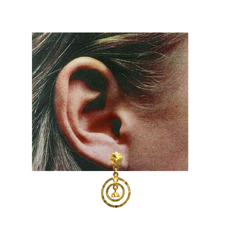 22K Gold Earrings BG80010701 GoldGift