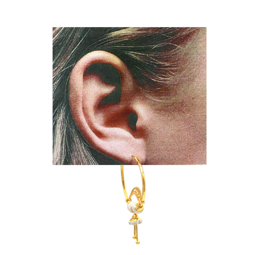 22K Gold Earrings BG80010713 GoldGift