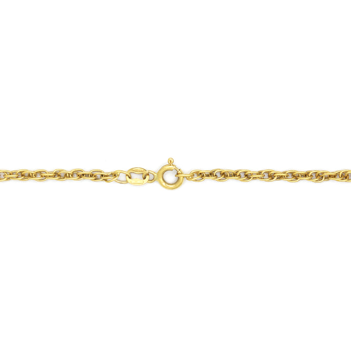 Stylish 18K Gold Link Chain Necklace - 20 Inch