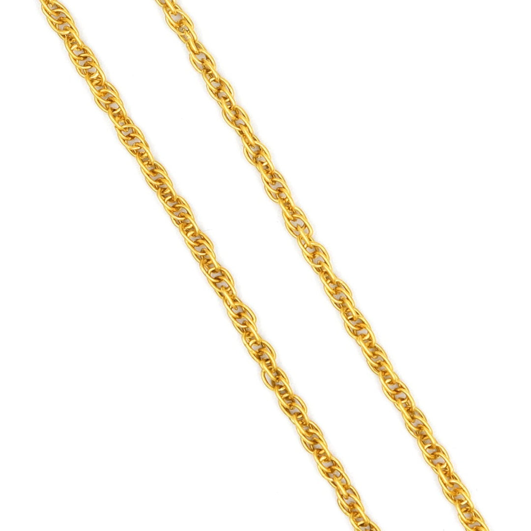 Stylish 18K Gold Link Chain Necklace - 20 Inch