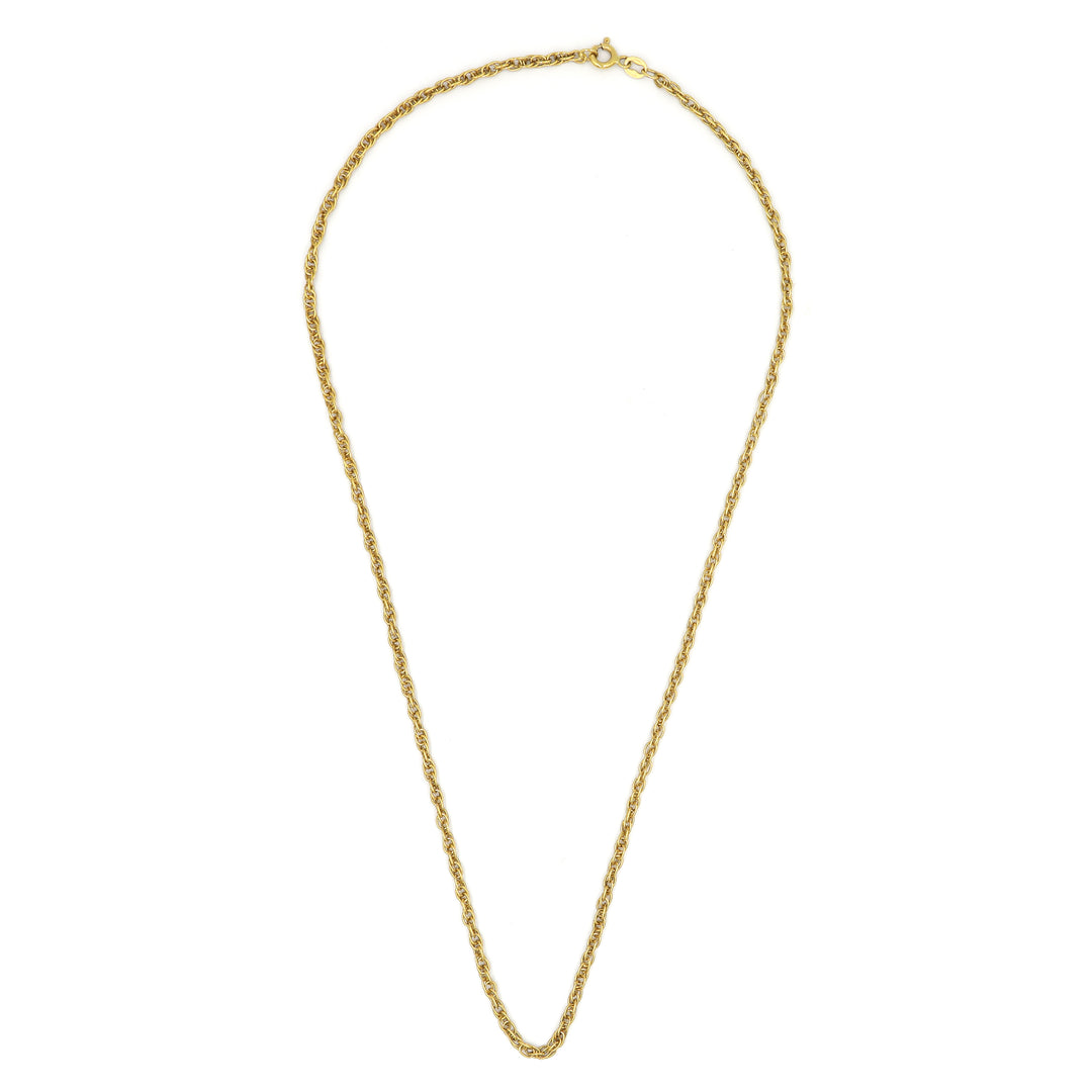 Stylish 18K Gold Link Chain Necklace - 20 Inch