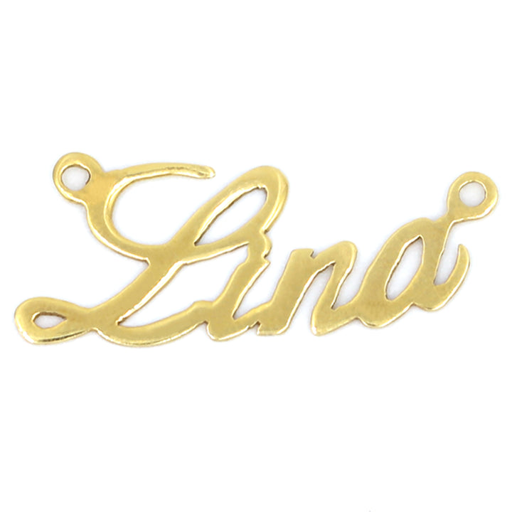 18K Gold Lina Name Pendant