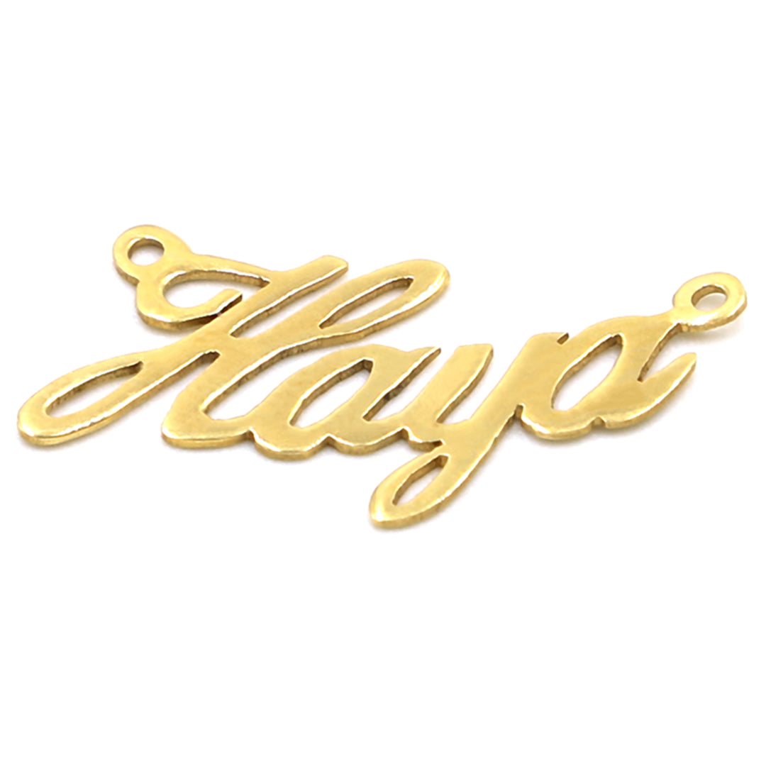 18K Gold Haya Name Pendant