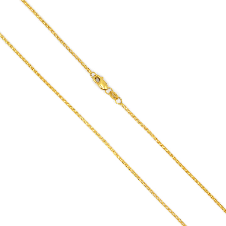 21K Yellow Gold Classic Chain Necklace