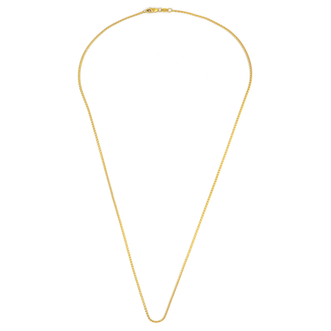 21K Yellow Gold Classic Chain Necklace