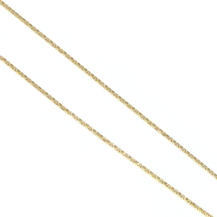 Elegant 18K Gold Oval Shape Chain Necklace