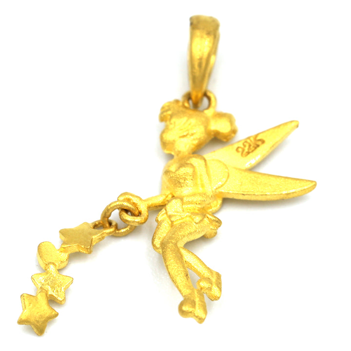 22K Gold Fairy Quean Pendant